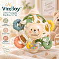 Virelloy™ Gentle Motion Baby Rattle with Soft Sensory Rings and Modern Nursery Design