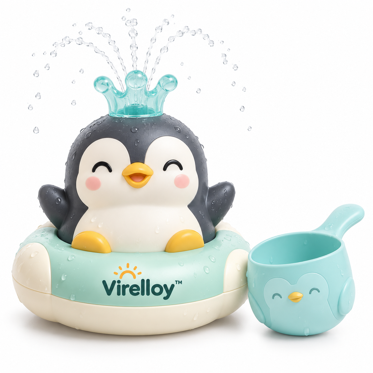 Virelloy™ Baby Bath Spray Toy with Water Pump Fun and Interactive Splash Play
